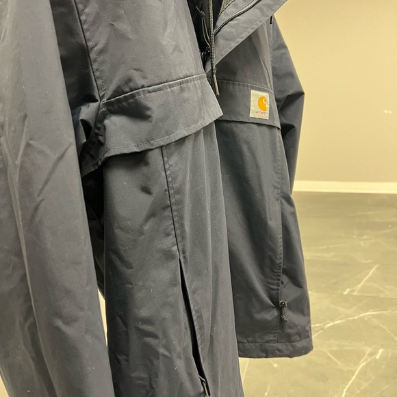 Carhartt Navy Blue Hooded Jacket - Picture 6 of 7